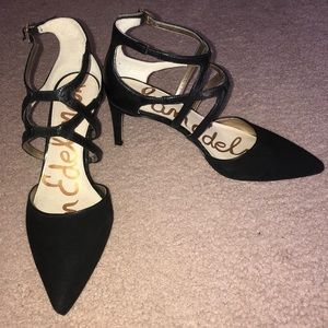 Sam Edelman Orelon Pointy Toe Ankle Strap Pump